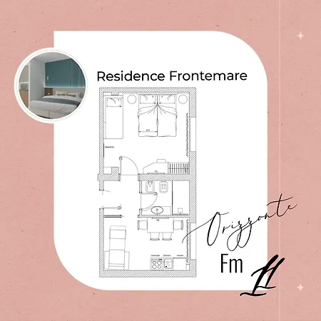 Alojamento de Acomodação e Pequeno-almoço Frontemare E Elisabetta 4*